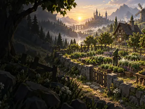 Farming fantasy artwork
